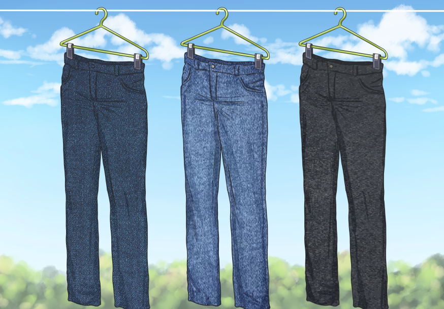 Is it OK to put jeans in the dryer?